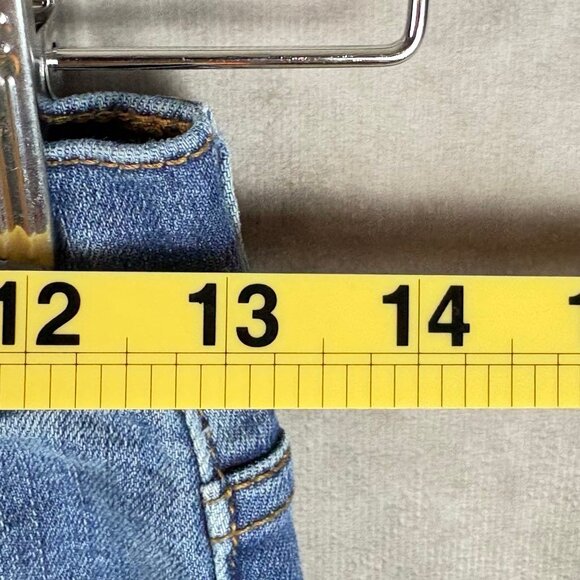 Free People Distressed Skinny Jeans Size 24 High Rise Raw Hem Frayed Ankle Denim - Picture 9 of 13